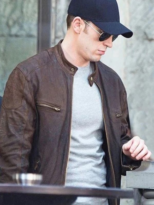 Captain America Civil War Steve Rogers Brown Jacket