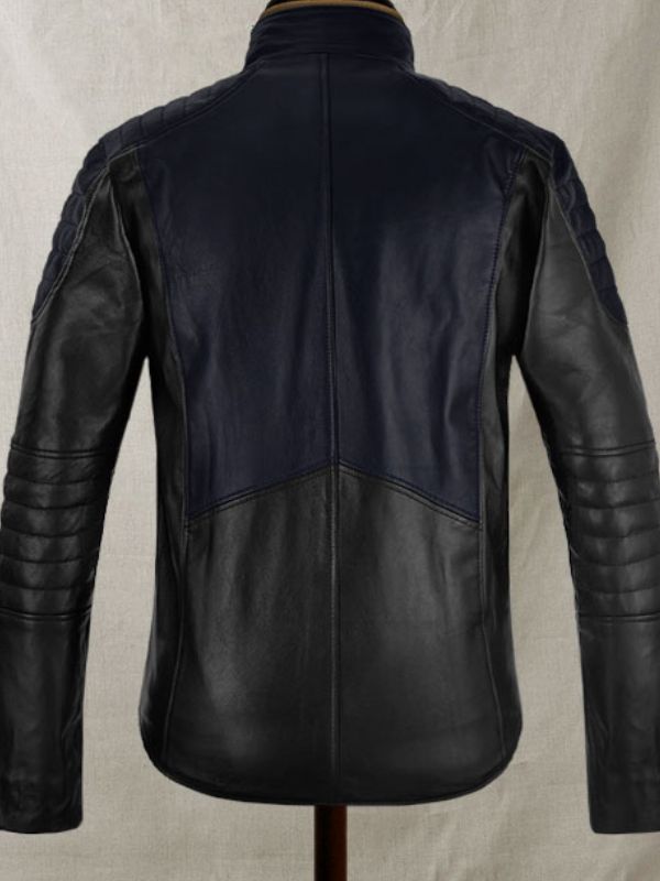 Christian Bale Black Leather Jacket
