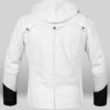 DMC Dante White Leather Coat