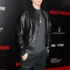 Eminem Black Leather Bomber Jacket