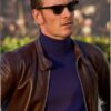 Erik Lensherr Brown Leather Jacket