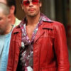 Fight Club Brad Pitt Red Jacket