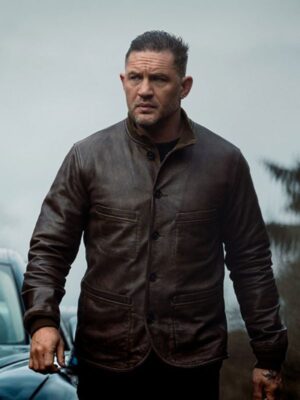Mobland 2025 Tom Hardy Brown Jacket