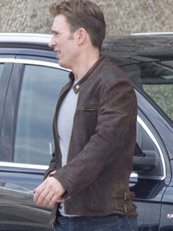 Steve Rogers Distressed Brown Jacket