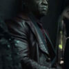 Terry Crews Brown Leather Trench Coat