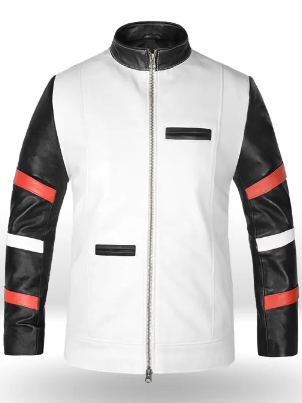 The Way of the Dragon Bruce Lee Black and White Jacket