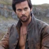 Tom Riley Distressed Brown Leather Jacket