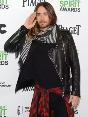 29th Independent Spirit Awards Jared Leto Black Leather Biker Jacket