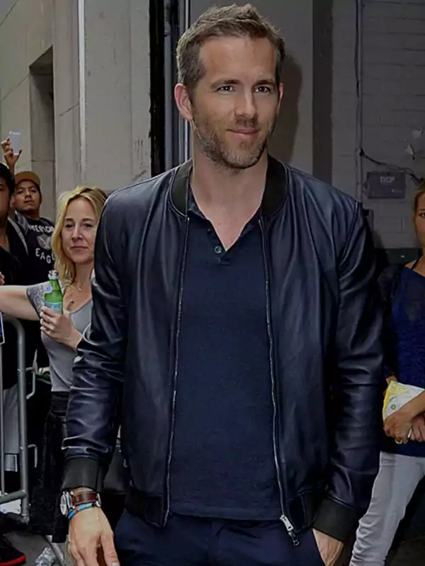 AOL Studios Ryan Reynolds Black Jacket