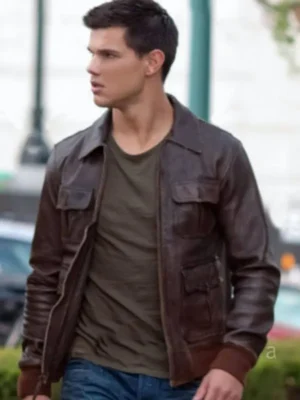 Abduction Taylor Lautner Brown Jacket