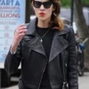 Alexa Chung Black Biker Jacket