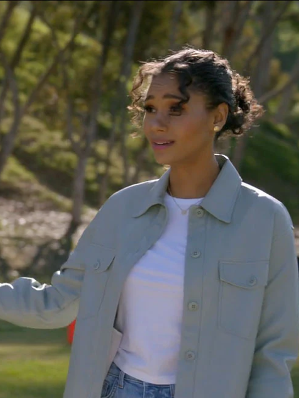 All American Greta Onieogou White Jacket