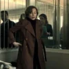 All the Money in the World Gail Harris Brown Leather Coat