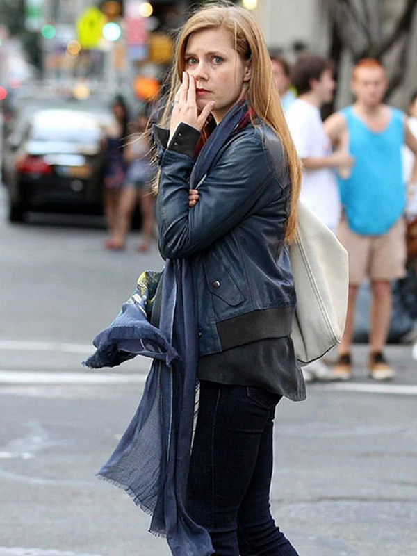 Amy Adams Blue Bomber Jacket