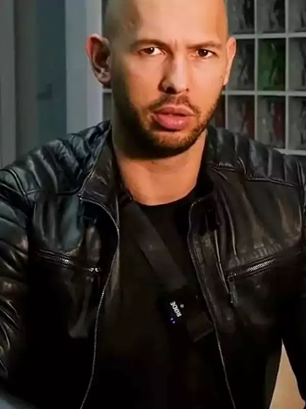 Andrew Tate Black Leather Jacket