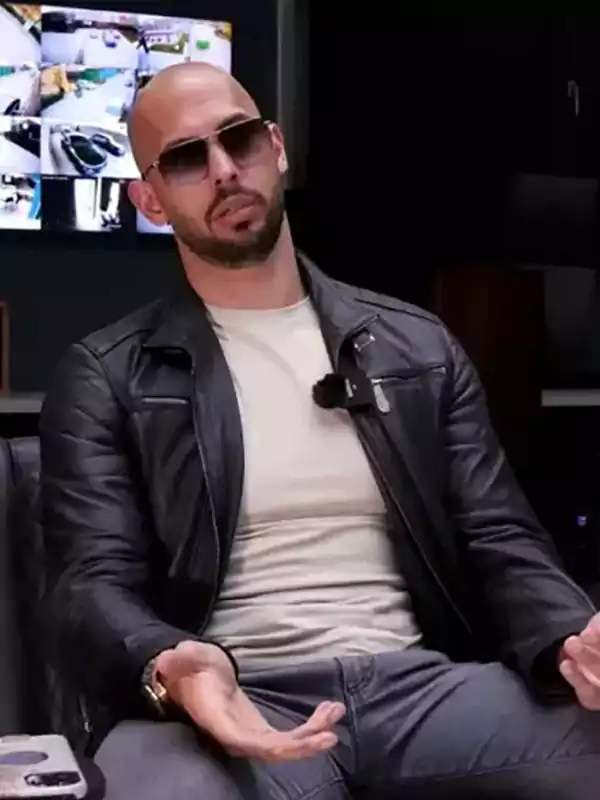 Andrew Tate Black Cafe Racer Jacket