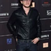Annual Party Kit Harington Black Leather Jacket