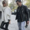 Antonio Banderas Black Leather Biker Jacket