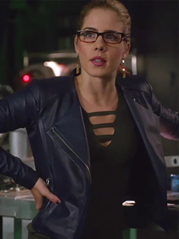Arrow Emily Bett Rickards Blue Jacket