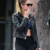 Ashley Roberts Black Biker Jacket