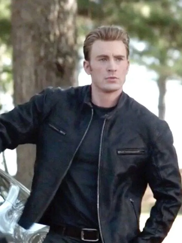 Avengers Endgame Steve Rogers Black Jacket