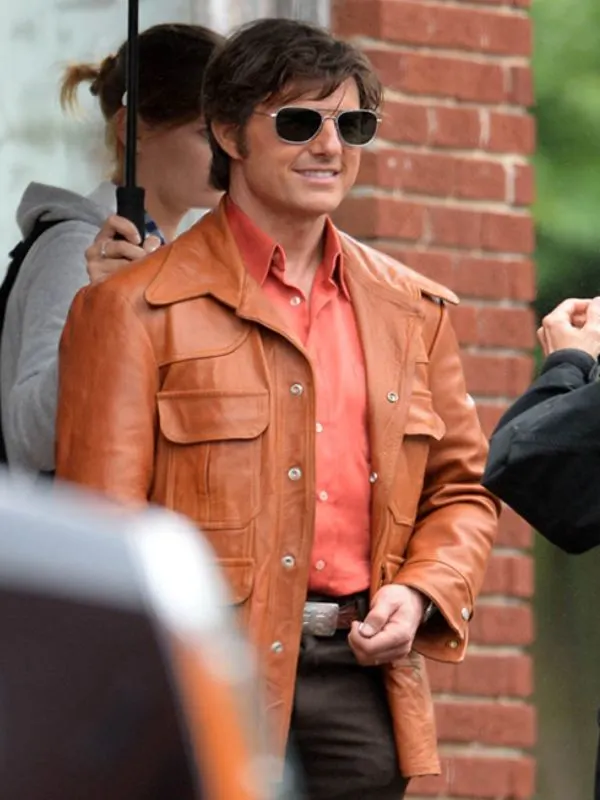 Barry Seal Tan Brown Leather Jacket