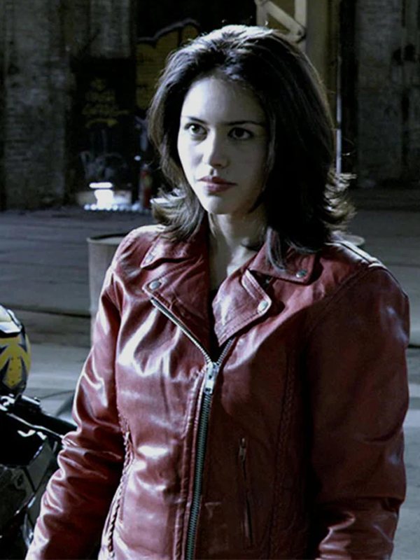 Ben 10 Alien Swarm Elena Validus Red Leather Jacket