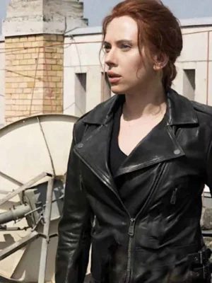 Scarlett Johansson Black Jacket