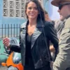 Blue Beetle Bruna Marquezine Black Jacket