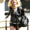 Britney Spears Leather Black Jacket