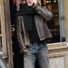 Bruce Willis Distressed Brown Leather Jacket