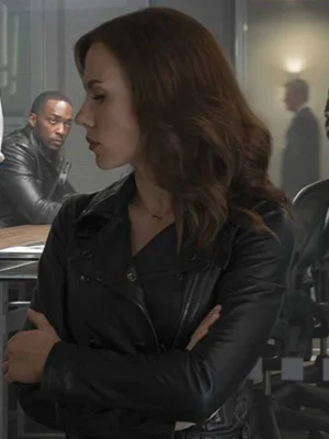 Captain America Civil War Scarlett Johansson Black Jacket