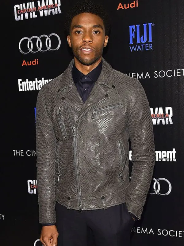 Captain America Civil War T Challa Gray Jacket