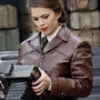 Captain America The First Avenger Peggy Carter Brown Jacket