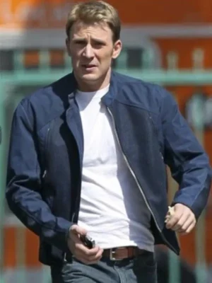Captain America The Winter Soldier Steve Rogers Blue Jacket
