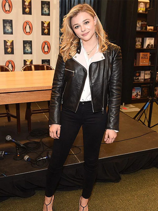 Chloe Grace Moretz Black Jacket