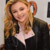 Chloe Grace Moretz Leather Jacket