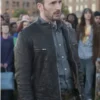 Chris Evans Black Leather Jacket