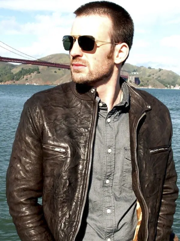 Chris Evans Leather Jacket