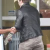 Chris Pratt Black Leather Biker Jacket