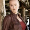 Chuck Yvonne Strahovski Brown Jacket