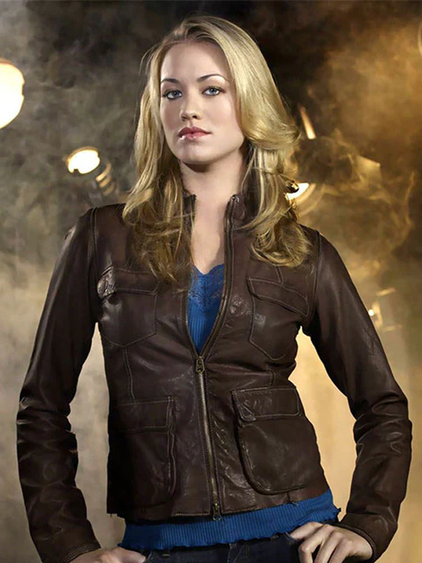 Chuck Yvonne Strahovski Brown Jacket