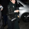 Claire Foy Black Biker Jacket