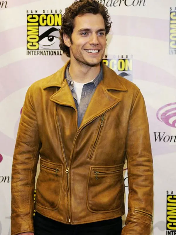 Comic Con Henry Cavill Brown Jacket