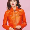 Daisy Ridley Orange Jacket