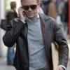Daniel Craig Black Leather Jacket