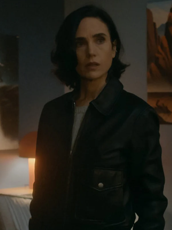 Dark Matter Daniela Black Leather Bomber Jacket