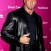 Dave Bautista Black Leather Jacket