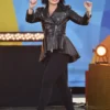 Demi Lovato Biker Black Leather Jacket