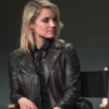 Dianna Agron Black Jacket